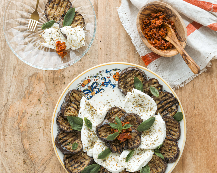 Salade d'aubergines grillées