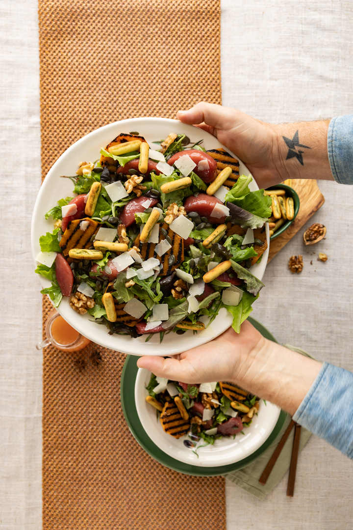 Salade de poires compotées