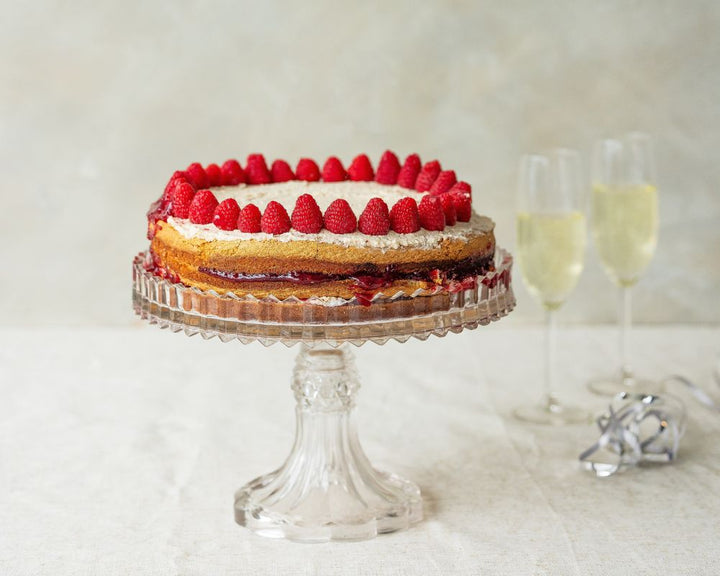 Gâteau à la crème de framboise