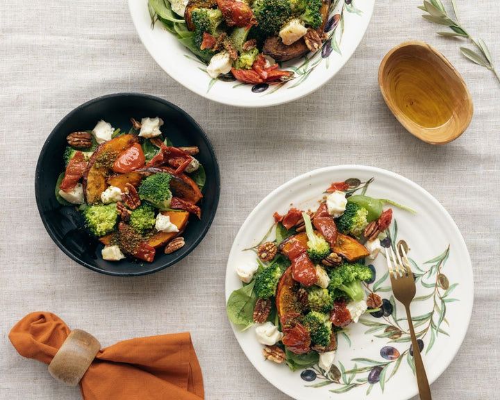 Salade d'hiver au brocoli et au potiron