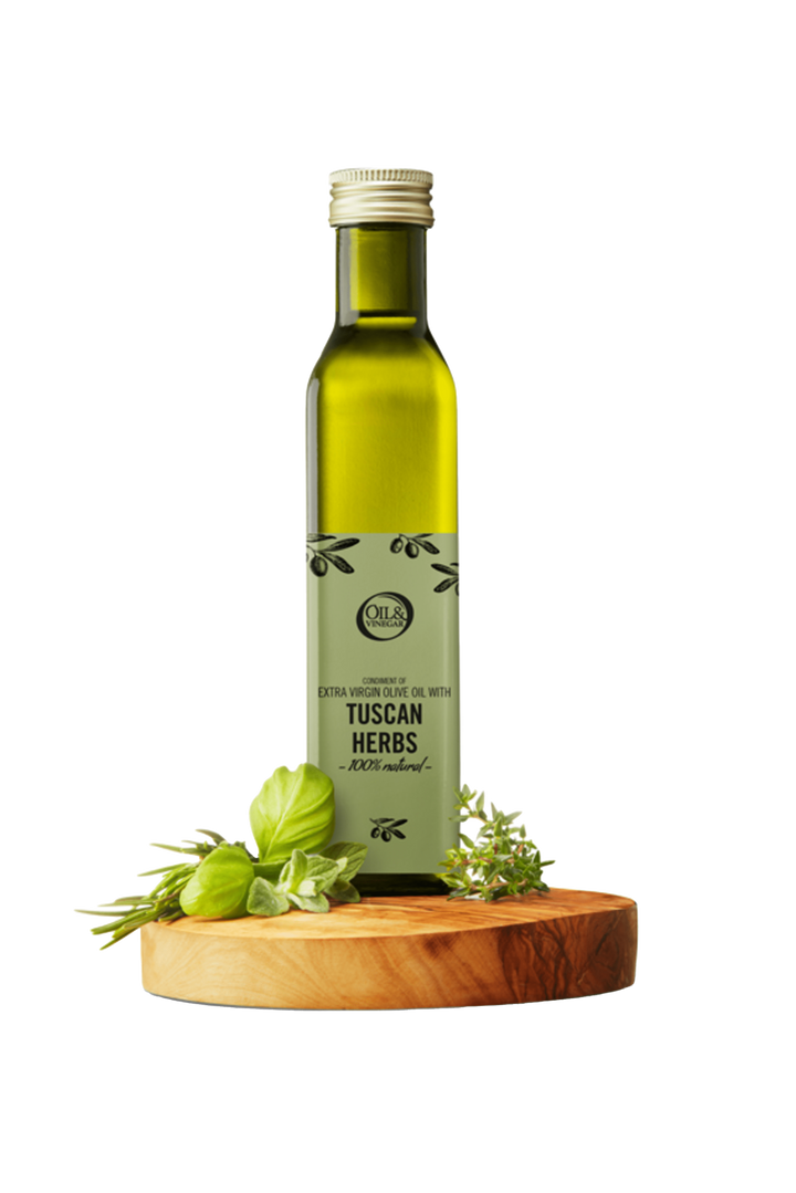 Huile d'olive extra vierge aux herbes de Toscane - 250ml