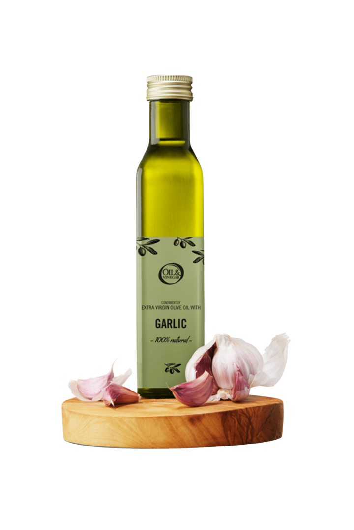 Huile d'olive extra vierge à l'ail - 250 ml