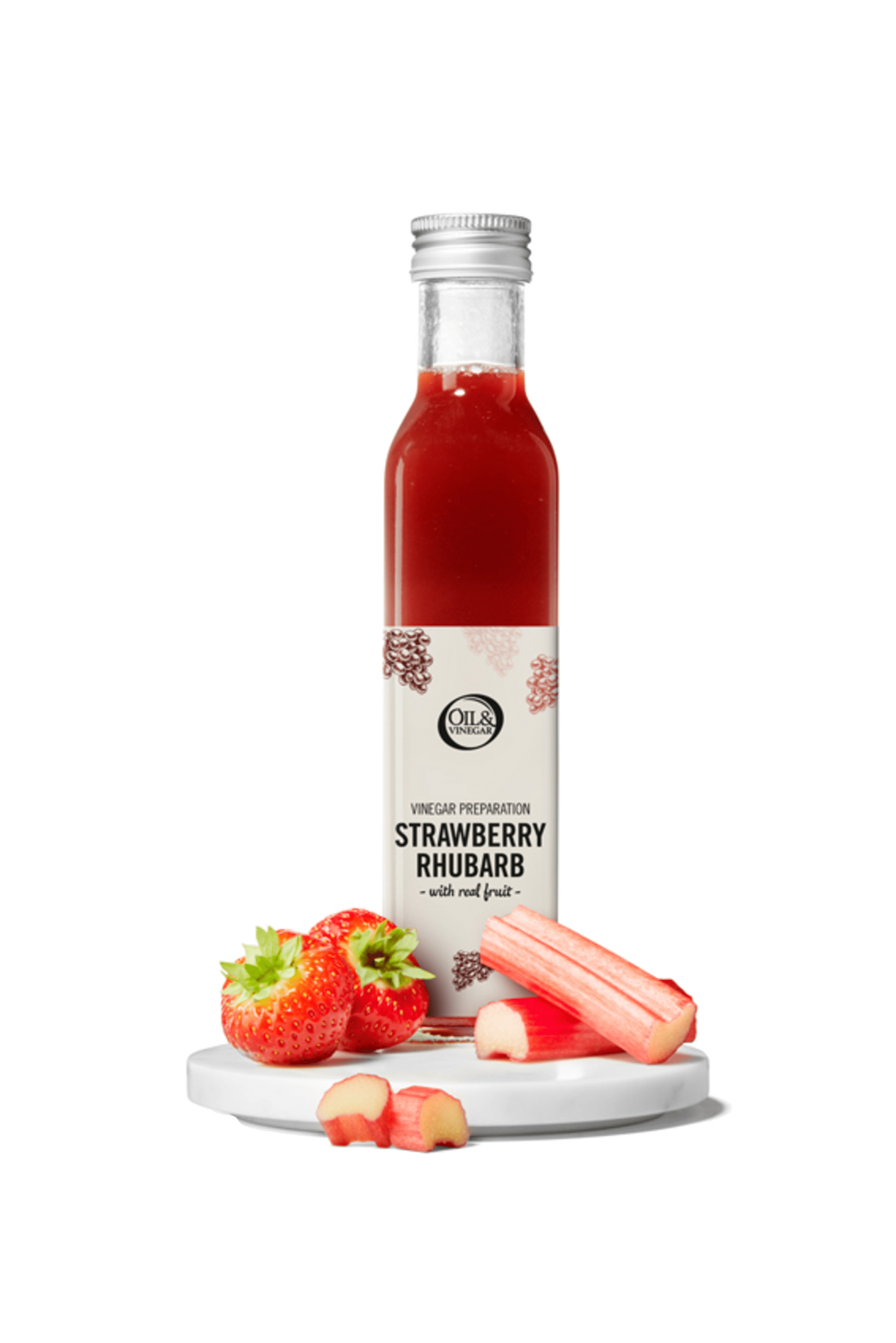 Vinaigre fraise-rhubarbe - 250 ml