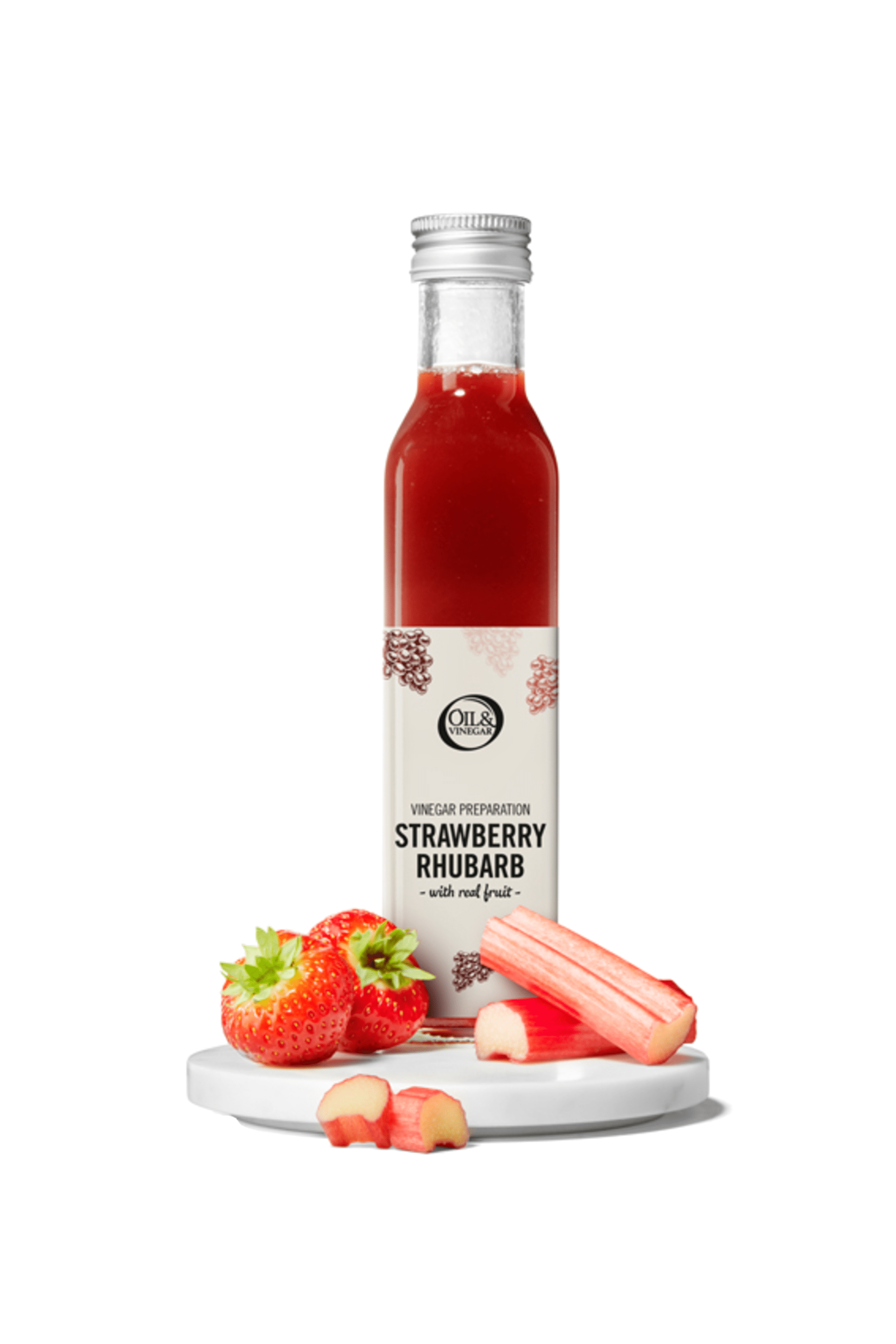 Vinaigre fraise-rhubarbe - 250 ml