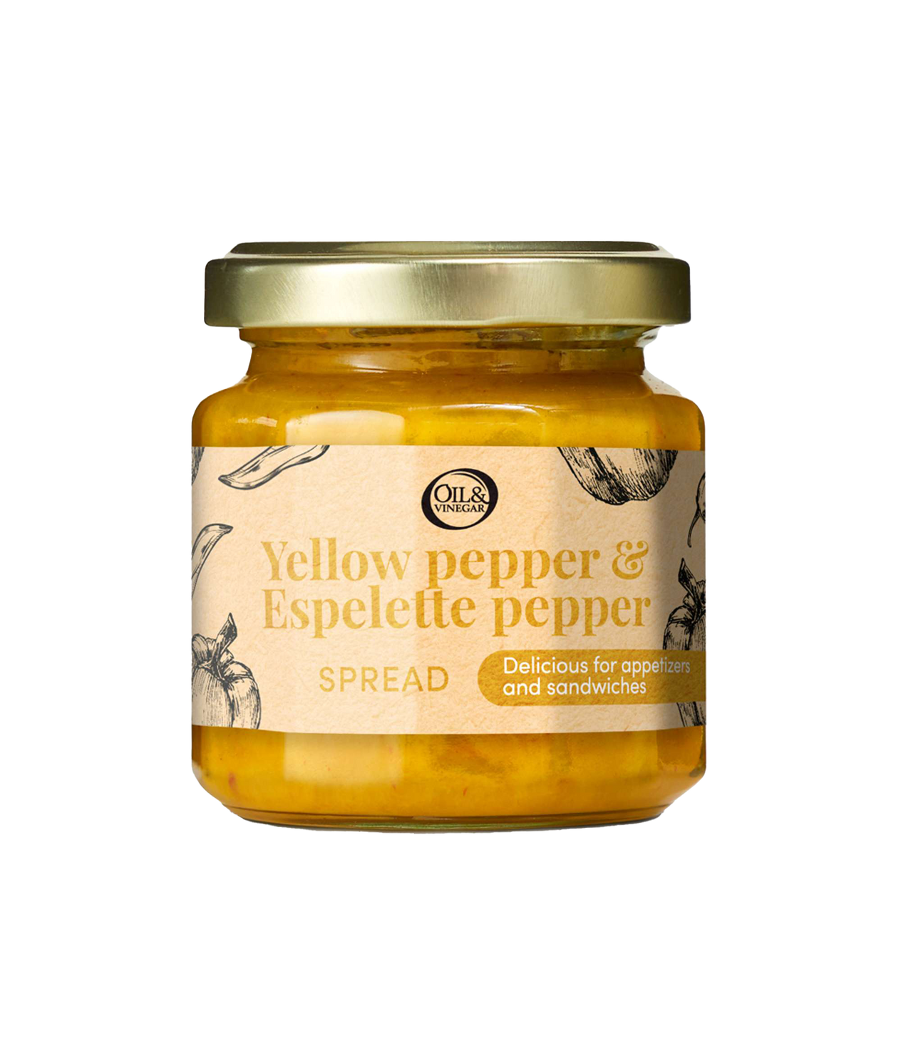 Tartinade aux Poivrons Jaunes & Piment d’Espelette - 100 g