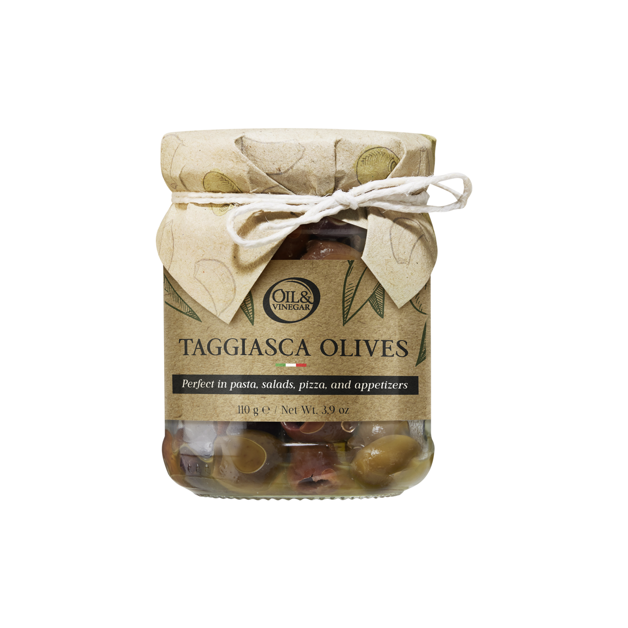 Olives Taggiasca dans l'huile d'olive extra vierge - 110g