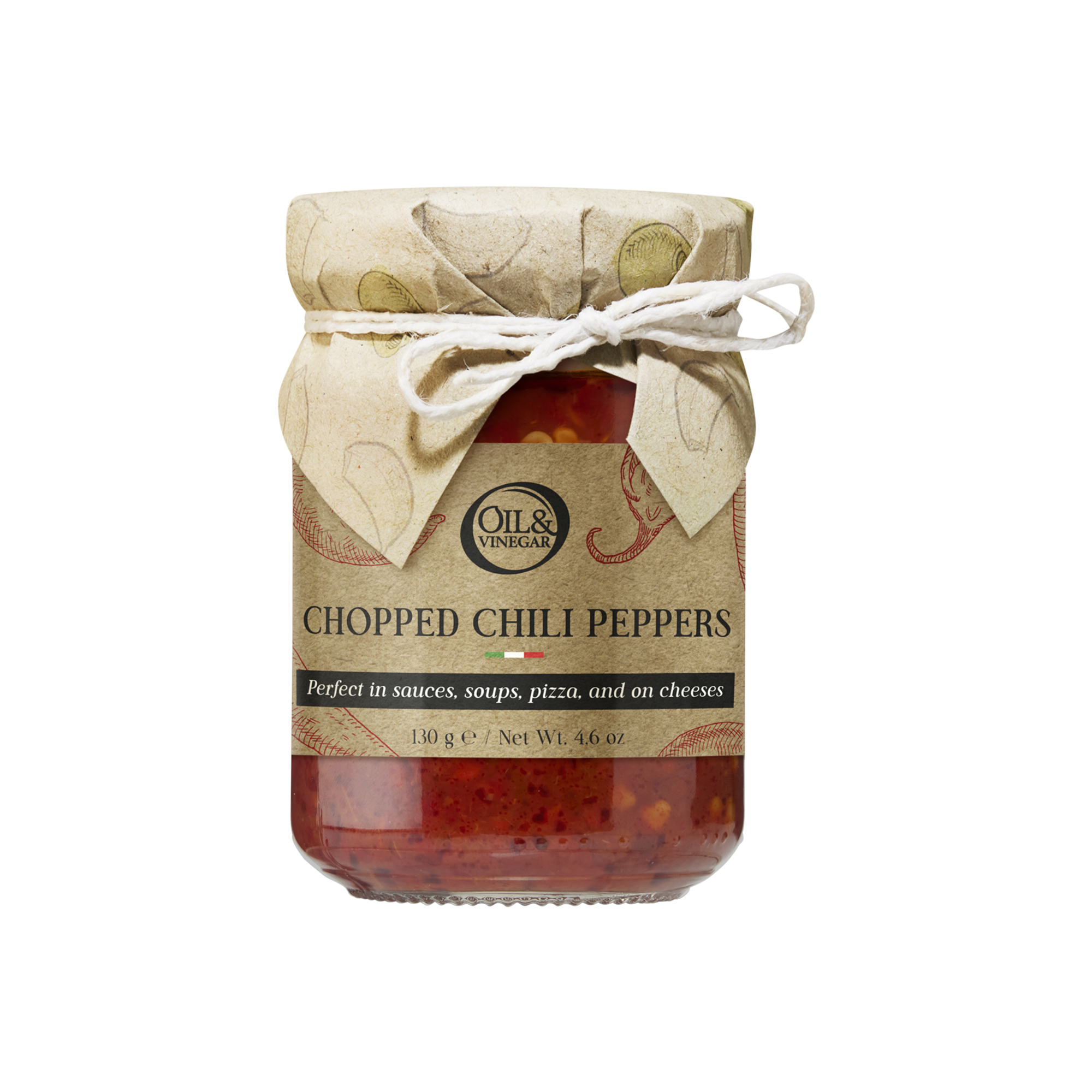 Peperoncino - Gesneden stukjes hete peper  - 130g