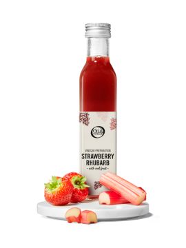 Vinaigre fraise-rhubarbe - 250ml